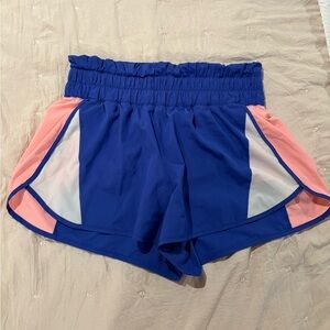 Avia Blue and Pink Women's Athletic Shorts